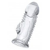 Прозрачная насадка на пенис с шипиками и коготком - 13,5 см. - A-toys - в Нижнем Новгороде купить с доставкой
