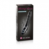 Вибратор с электростимуляцией Sizzling Simon Black Edition - 27 см. - MyStim - купить с доставкой в Нижнем Новгороде