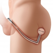 Кольцо на пенис с анальным стимулятором Stainless Steel Anal Hook   Cock Ring - BlueLine - в Нижнем Новгороде купить с доставкой
