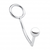 Кольцо на пенис с анальным стимулятором Stainless Steel Anal Hook   Cock Ring - BlueLine - в Нижнем Новгороде купить с доставкой