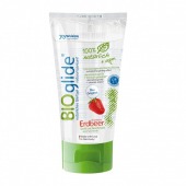 Гель-смазка на водной основе с ароматом клубники BioGlide - 80 мл. - Joy Division - купить с доставкой в Нижнем Новгороде