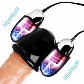 Черная стимулирующая насадка для головки полового члена Multi Speed Vibrating Penis Head Teaser - XR Brands - в Нижнем Новгороде купить с доставкой