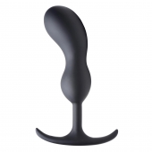 Черный массажер простаты с утяжелителями Premium Silicone Weighted Prostate Plug Large - 18,8 см. - XR Brands - в Нижнем Новгороде купить с доставкой