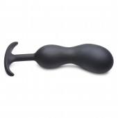 Черный массажер простаты с утяжелителями Premium Silicone Weighted Prostate Plug XL - 20,8 см. - XR Brands - в Нижнем Новгороде купить с доставкой