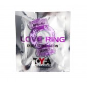 Фиолетовое виброкольцо с двумя вибропульками - Toyfa Basic - в Нижнем Новгороде купить с доставкой