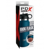 Смуглый мастурбатор-вагина в синей колбе F*ck Flask - Pipedream - в Нижнем Новгороде купить с доставкой