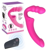 Розовый безремневой страпон Straples Strap-On Dildo - Erokay - купить с доставкой в Нижнем Новгороде