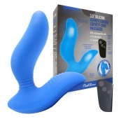 Синий вибромассажер простаты 3,5’’ Remote Control Curve P-spot Massager - 12 см. - Erokay - в Нижнем Новгороде купить с доставкой