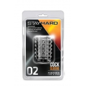 Прозрачная насадка на пенис с шишечками STAY HARD COCK SLEEVE 02 CLEAR - Blush Novelties - в Нижнем Новгороде купить с доставкой