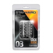 Прозрачная насадка с шипами и шишечками STAY HARD COCK SLEEVE 03 CLEAR - Blush Novelties - в Нижнем Новгороде купить с доставкой
