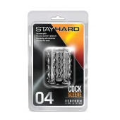 Прозрачная насадка с бороздками STAY HARD COCK SLEEVE 04 CLEAR - Blush Novelties - в Нижнем Новгороде купить с доставкой