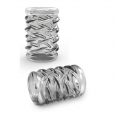 Прозрачная насадка с объёмными чёрточками STAY HARD COCK SLEEVE 06 CLEAR - Blush Novelties - в Нижнем Новгороде купить с доставкой