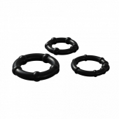 Набор из 3 черных эрекционных колец Babooom Ring Set - Adrien Lastic - в Нижнем Новгороде купить с доставкой