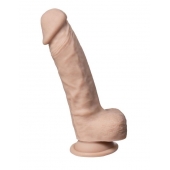 Телесный фаллоимитатор на присоске Real Skin Model 1 - 21 см. - Adrien Lastic