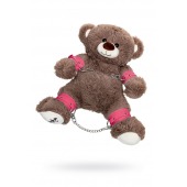 Бондажный набор: бурый мишка с розовыми оковами и наручниками - Pecado - купить с доставкой в Нижнем Новгороде