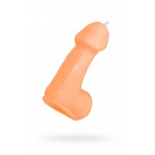 Оранжевая свеча в форме пениса - 47 гр. - Pecado - купить с доставкой в Нижнем Новгороде