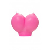 Розовая свеча «Сиськи» - 150 гр. - Pecado - купить с доставкой в Нижнем Новгороде