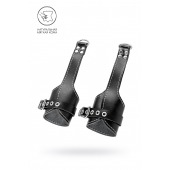 Черные подвесы с белой строчкой - Pecado - купить с доставкой в Нижнем Новгороде