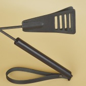 Черный кожаный стек «Сириус» - 60 см. - Sitabella - купить с доставкой в Нижнем Новгороде