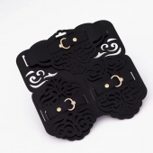 Фигурный набор для БДСМ-игр с узорами и золотистой фурнитурой - Crazy Handmade - купить с доставкой в Нижнем Новгороде