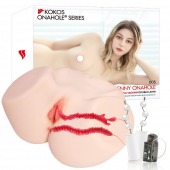 Мастурбатор-полуторс с двойным слоем материала и вибрацией Jenny Onahole Real Vagina - KOKOS - в Нижнем Новгороде купить с доставкой