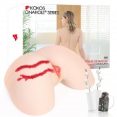 Мастурбатор-полуторс с двойным слоем материала и вибрацией Jenny Onahole Real Hips - KOKOS - в Нижнем Новгороде купить с доставкой
