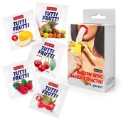 Набор из 5 саше съедобных смазок Tutti-Frutti - Биоритм - купить с доставкой в Нижнем Новгороде Набор из 5 саше съедобных смазок Tutti-Frutti - Биоритм - купить с доставкой в Нижнем Новгороде