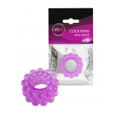 Лиловое эрекционное кольцо с 2 рядами стимулирующих шариков - Erowoman-Eroman - в Нижнем Новгороде купить с доставкой
