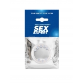 Эрекционное кольцо со стимулирующими шариками сверху и снизу - Sex Expert - в Нижнем Новгороде купить с доставкой