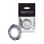 Эластичное эрекционное колечко с черными «ресничками» - Sextaz - в Нижнем Новгороде купить с доставкой