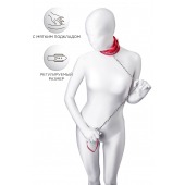 Красный ошейник с подкладкой из меха - ToyFa - купить с доставкой в Нижнем Новгороде