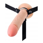 Мужской полый страпон на регулируемых ремешках - 22 см. - Sex Expert - купить с доставкой в Нижнем Новгороде