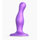 Фиолетовая насадка Strap-On-Me Dildo Plug Curvy size S - Strap-on-me - купить с доставкой в Нижнем Новгороде