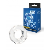 Прозрачное эрекционное кольцо в форме гайки - Sex Expert - в Нижнем Новгороде купить с доставкой