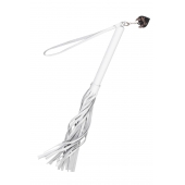 Белая кожаная плеть - 50 см. - Pecado - купить с доставкой в Нижнем Новгороде