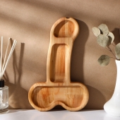 Деревянное блюдо для подачи в форме члена (25 х 16,5 х 1,7 см) - Сима-Ленд - купить с доставкой в Нижнем Новгороде