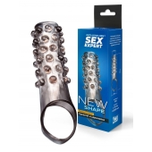 Дымчатая насадка на пенис с выпуклостями - 11 см. - Sex Expert - в Нижнем Новгороде купить с доставкой