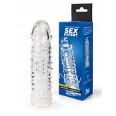 Прозрачная закрытая насадка на пенис - 17 см. - Sex Expert - в Нижнем Новгороде купить с доставкой