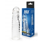 Прозрачная закрытая насадка на член - 15 см. - Sex Expert - в Нижнем Новгороде купить с доставкой
