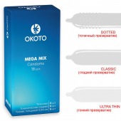 Презервативы OKOTO Mega Mix - 18 шт. - Sitabella - купить с доставкой в Нижнем Новгороде