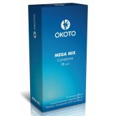 Презервативы OKOTO Mega Mix - 18 шт. - Sitabella - купить с доставкой в Нижнем Новгороде