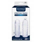 Набор из 2 прозрачных насадок на член Seductive Tickler Sleeves Set - NMC - в Нижнем Новгороде купить с доставкой