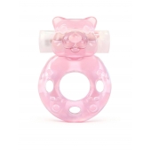 Розовое эрекционное виброкольцо в форме мишки - 1137 - в Нижнем Новгороде купить с доставкой