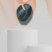 Серый сквозной мастурбатор с вибрацией Manwan Starter - Manwan - в Нижнем Новгороде купить с доставкой