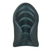 Серый сквозной мастурбатор с вибрацией Manwan Starter - Manwan - в Нижнем Новгороде купить с доставкой