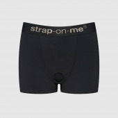 Черные трусики-боксеры для фиксации насадок Strap-on-me Harness Lingerie Allure - size S - Strap-on-me - купить с доставкой в Нижнем Новгороде