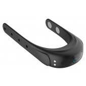 Черное эрекционное виброкольцо на ремешках - Boys of Toys - в Нижнем Новгороде купить с доставкой