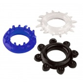 Набор из 3 эрекционных колец разного цвета и рельефа - Boys of Toys - в Нижнем Новгороде купить с доставкой