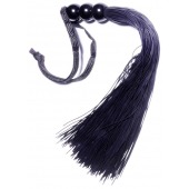 Черная силиконовая плетка - 25,4 см. - Boys of Toys - купить с доставкой в Нижнем Новгороде