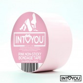 Розовый скотч для фиксации Non-Sticky Bondage Tape - 15 м. - Intoyou - купить с доставкой в Нижнем Новгороде